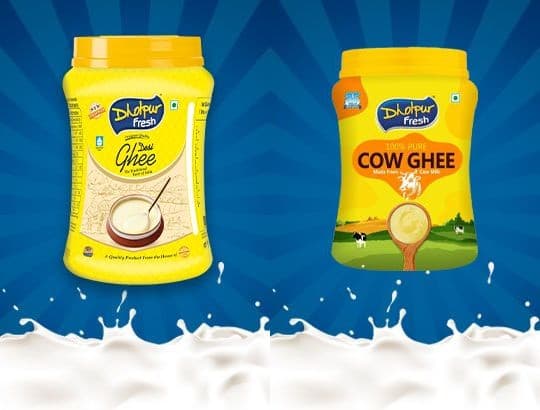 Dholpur Fresh desi ghee and cow ghee jars