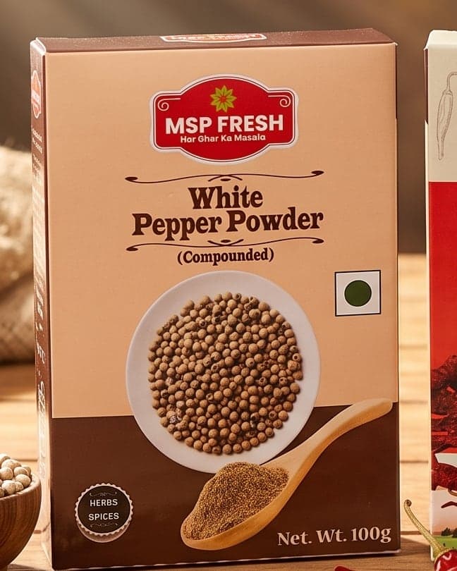 MSP Fresh White Pepper Powder pack