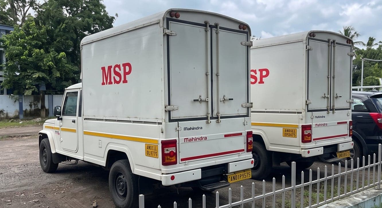 MSP vans, rear view with cargo doors